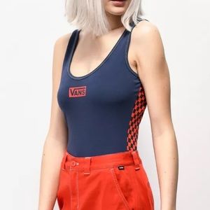 Vans Pro Stitched Navy & Red Bodysuit